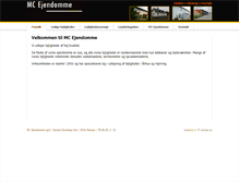Tablet Screenshot of mcejendomme.dk